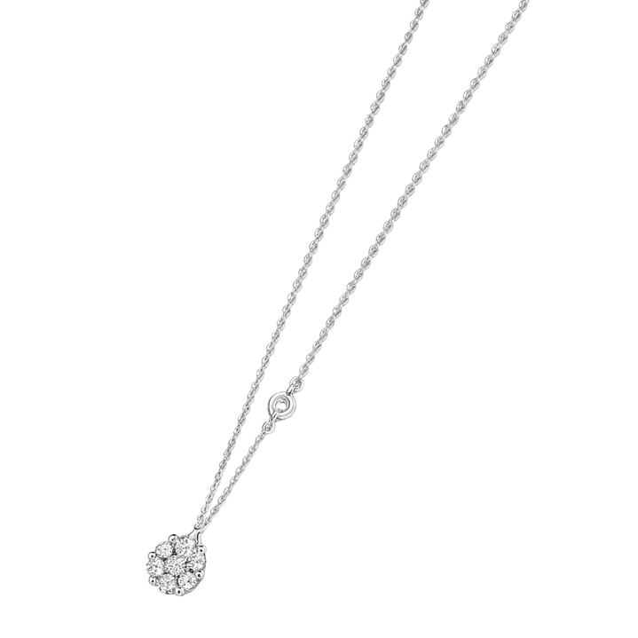 Collar de Oro Blanco 18kt con Diamantes 53 Totales SI/H Corte Brillante - By Danielle Costantini 1