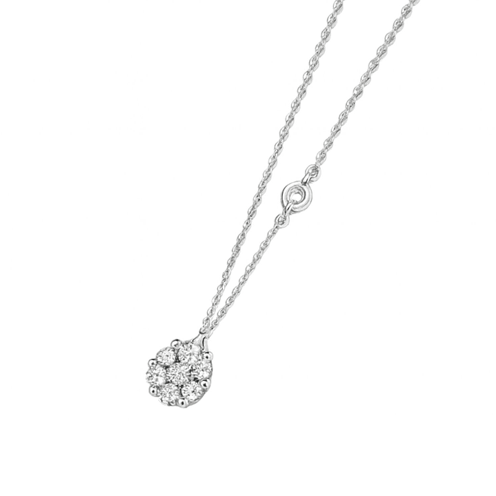 Collar de Oro Blanco 18kt con Diamantes 53 Totales SI/H Corte Brillante - By Danielle Costantini 2