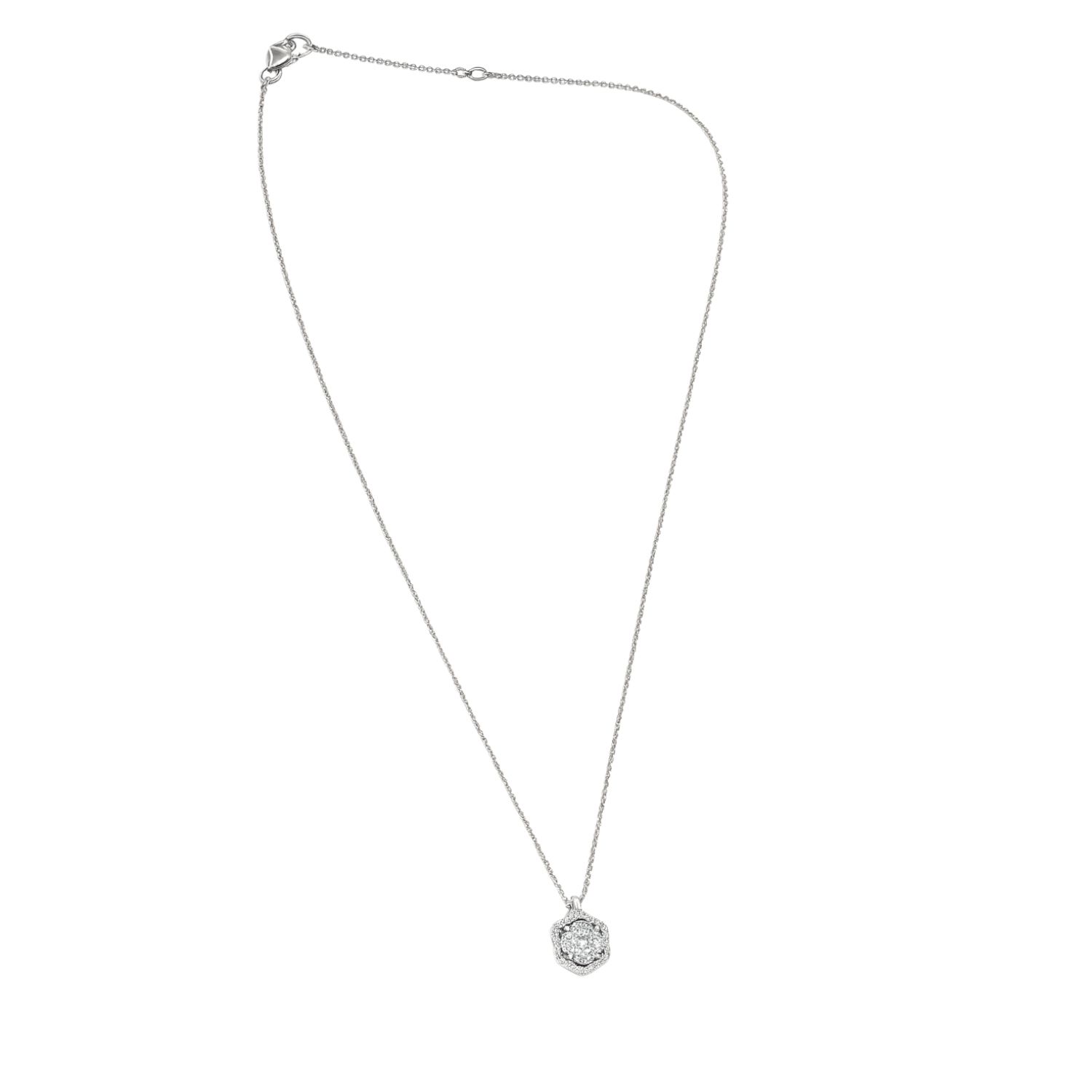 Collar de Oro 18kt con Diamantes Flor 36 Pts Totales SI/H Corte Brillante - By Danielle Costantini 2