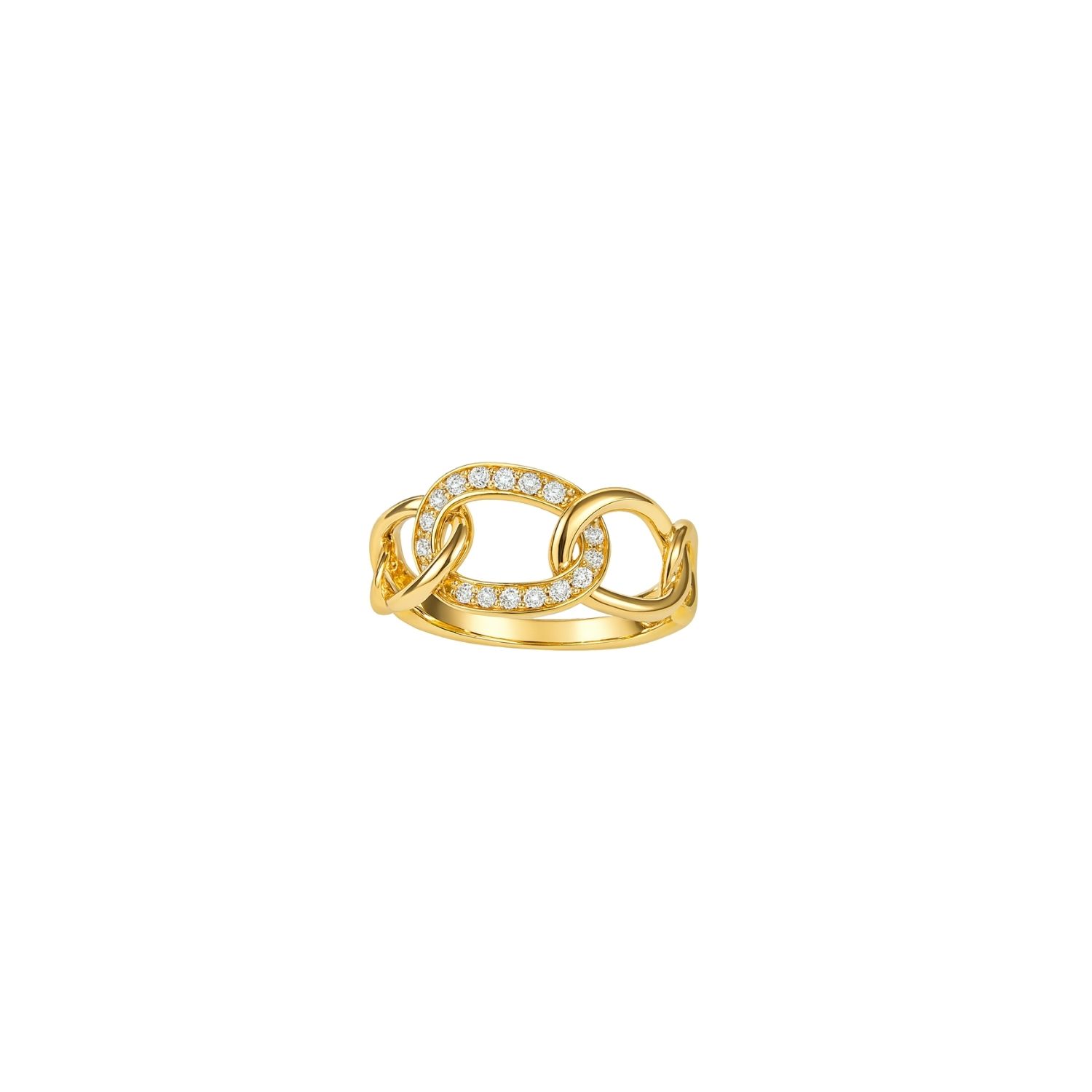 Anillo de Oro 18kt con Diamantes de 13 Puntos Totales Corte Brillante SI /H - By Danielle Costantini 2