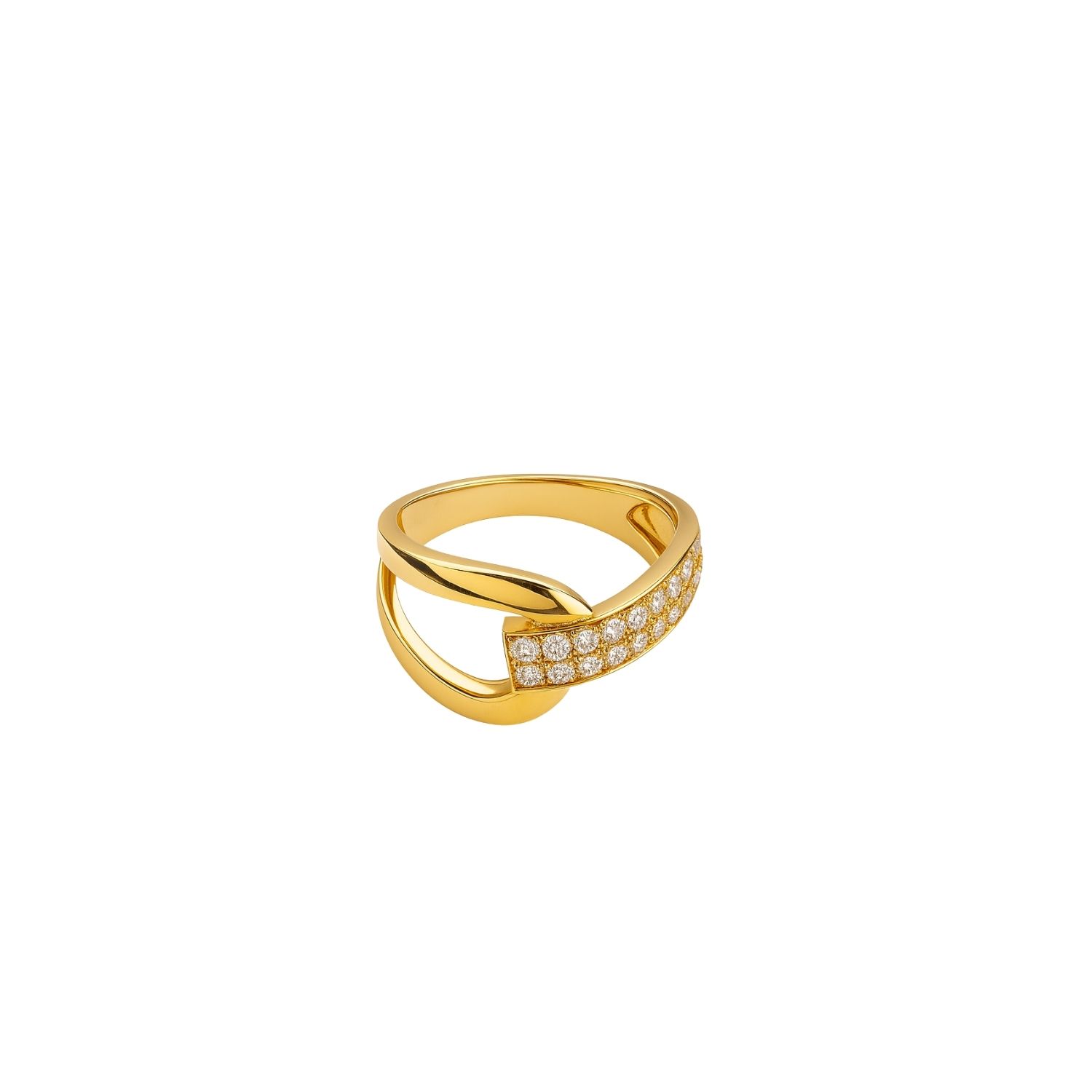 Anillo de Oro 18kt con Diamantes de 45 Puntos Totales Corte Brillante SI/H - By Danielle Costantini 3