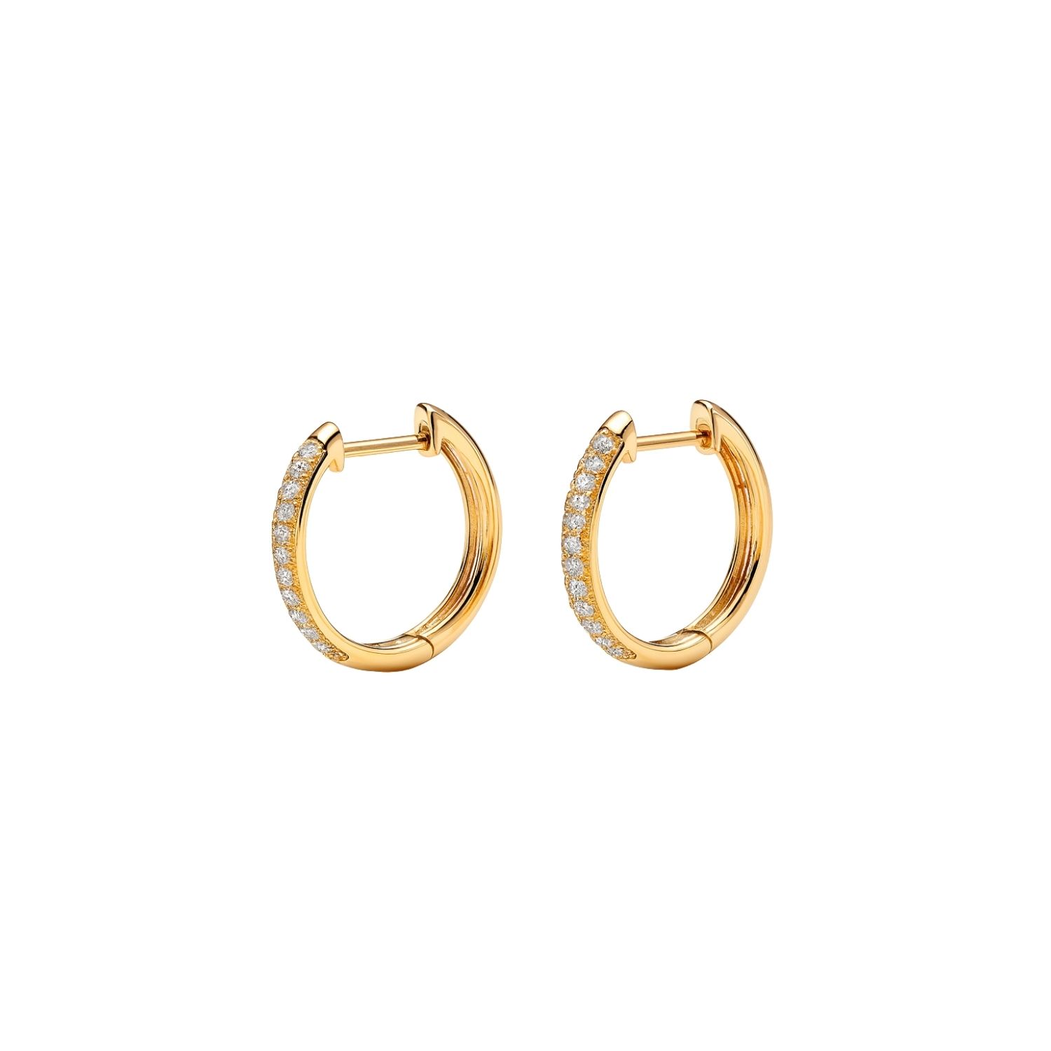 Aros de Oro 18kt con Diamantes 21 Puntos Totales Corte Brillante SI/H - By Danielle Costantini 2