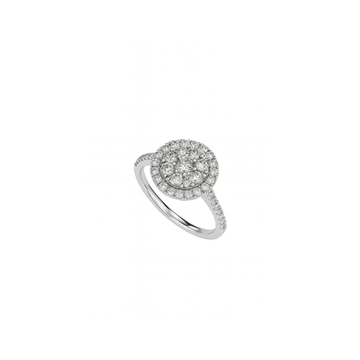 Anillo de Oro Blanco 18kt con Diamantes de 65 Puntos Totales Corte Brillante SI/H - By Danielle Costantini 2