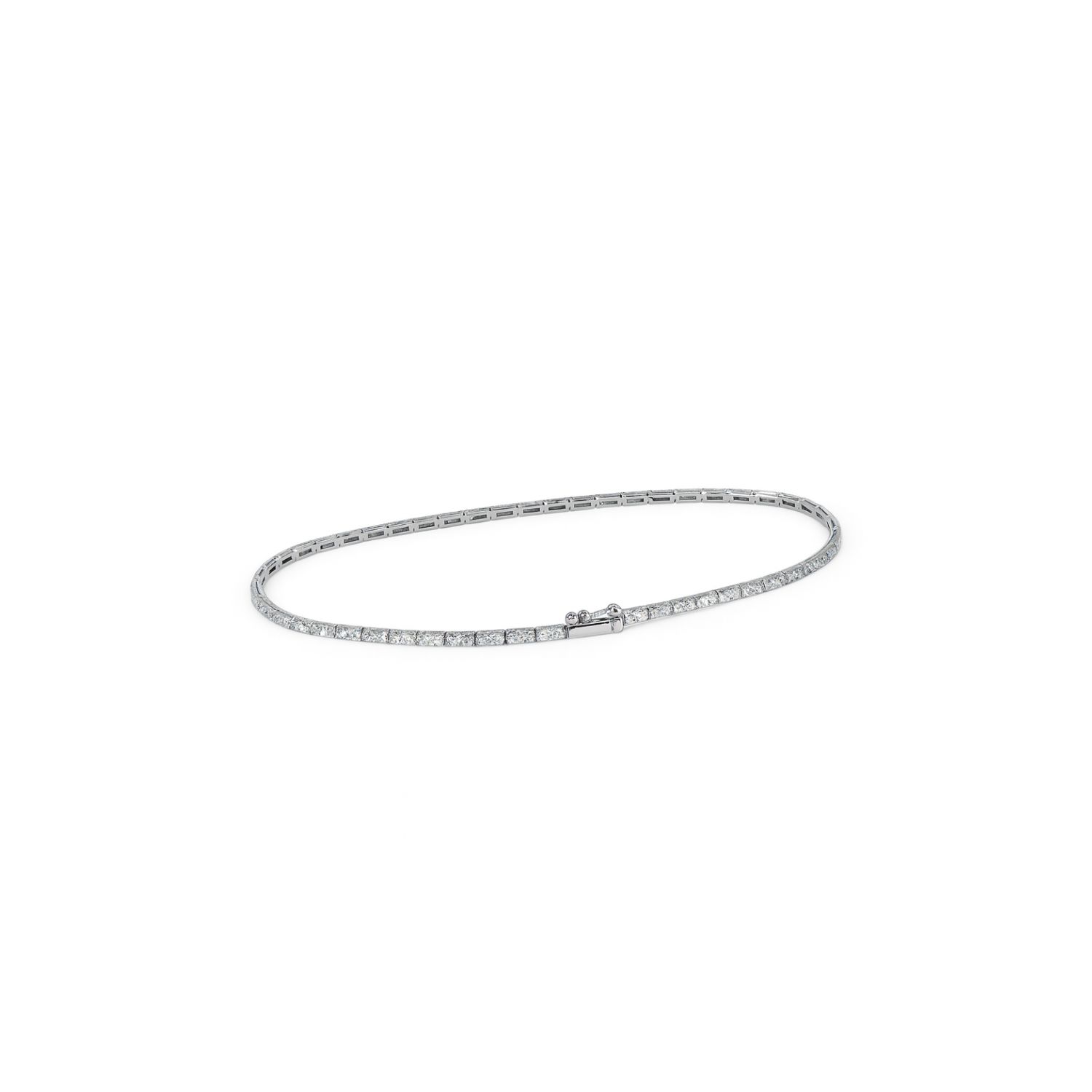Pulsera Oro Blanco 18kt Diamantes 1,0 Qts 2