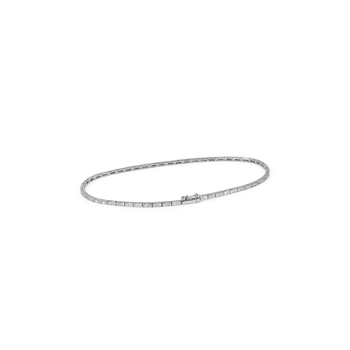 Pulsera Oro Blanco 18kt Diamantes 1,0 Qts 2