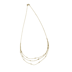 Collar Oro Amarillo 18kt Tres Cadenas