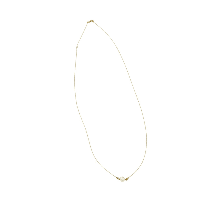 Collar Oro Amarillo 18kt Perla Cultivada 5MM 2