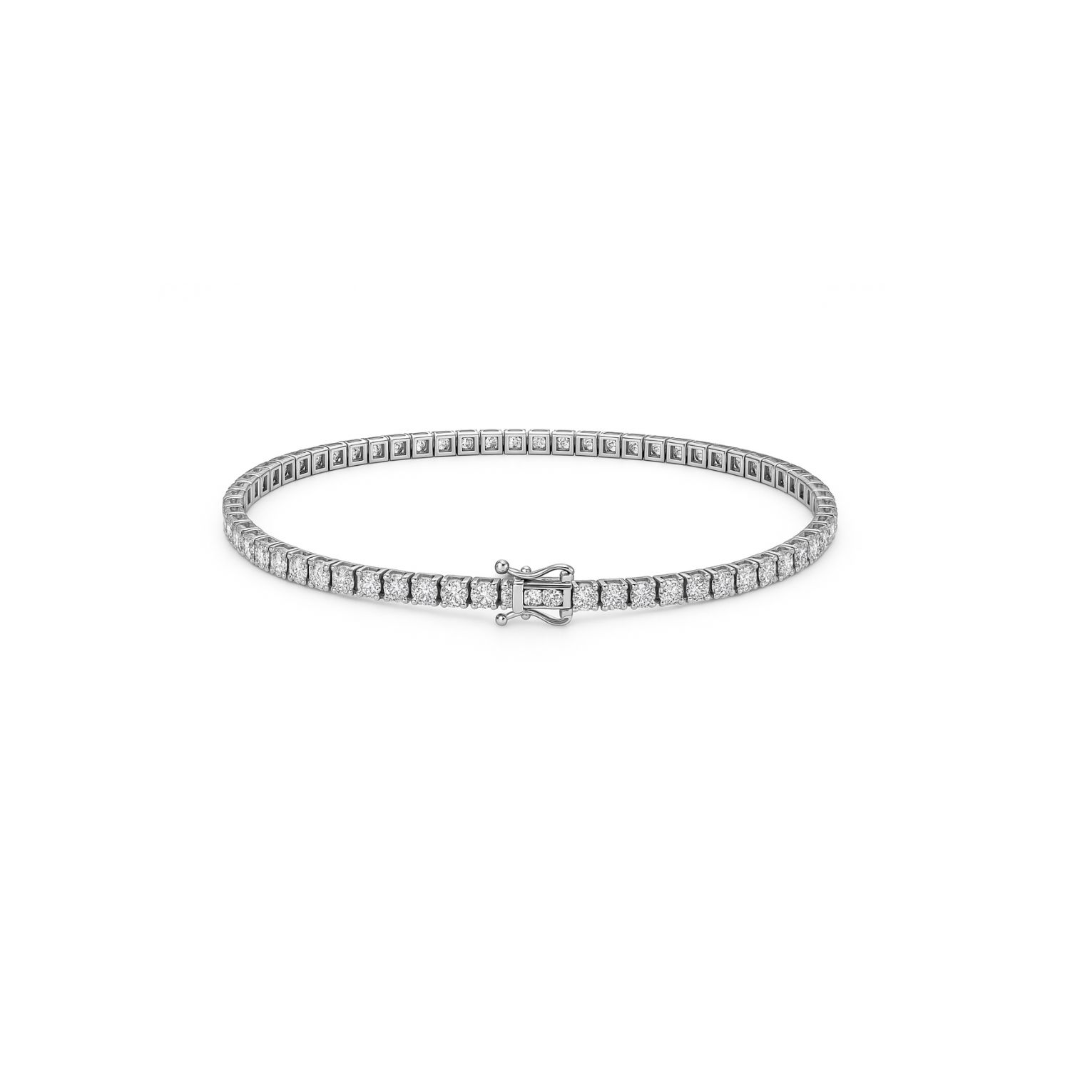 Pulsera Oro Blanco 18kt Diamantes Infinitos 50 Pts 1