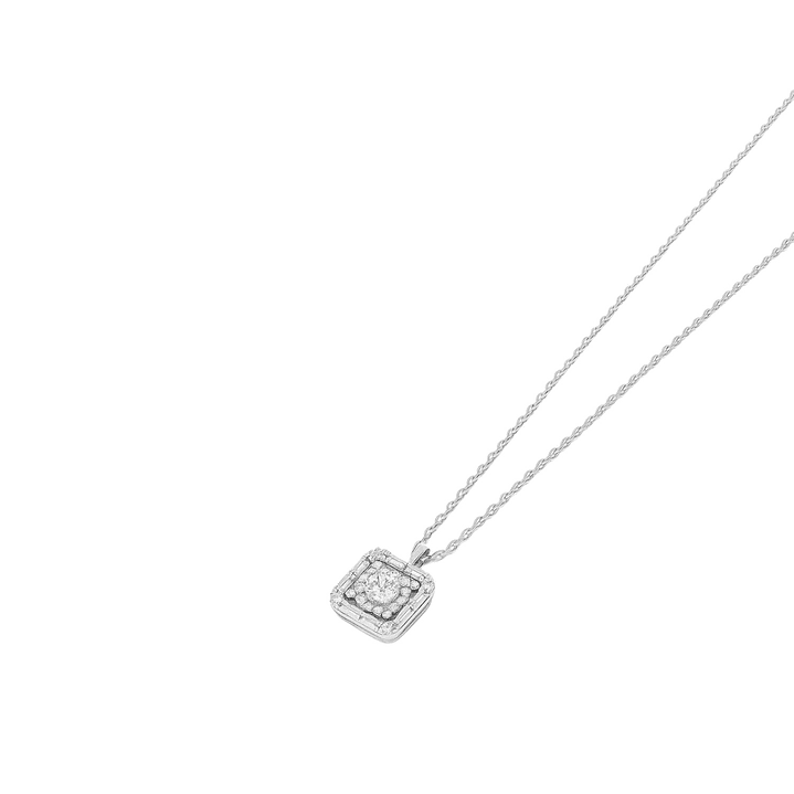 Collar Oro Blanco 18kt Brillo Eterno Circonita 1