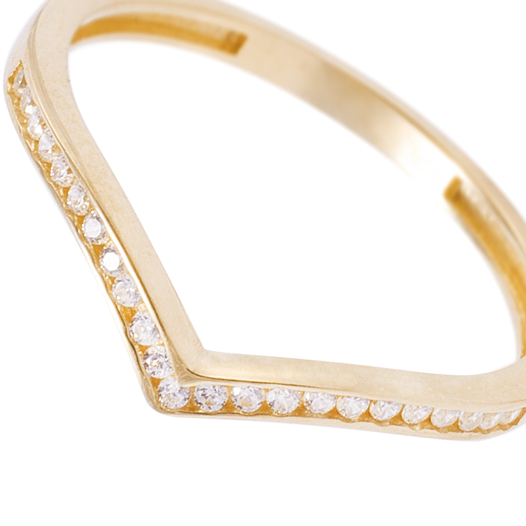 Anillo Oro Amarillo 18kt Corona-Cintillo Circonita 2