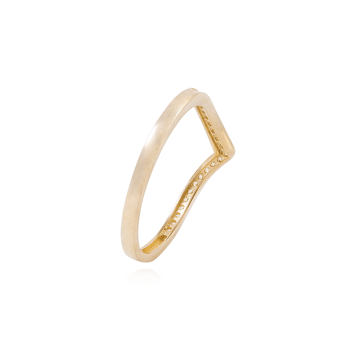 Anillo Oro Amarillo 18kt Corona-Cintillo Circonita 3