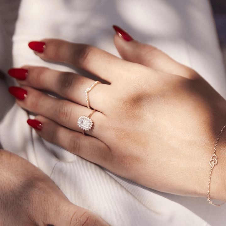 Anillo Oro Amarillo 18kt Corona-Cintillo Circonita 4