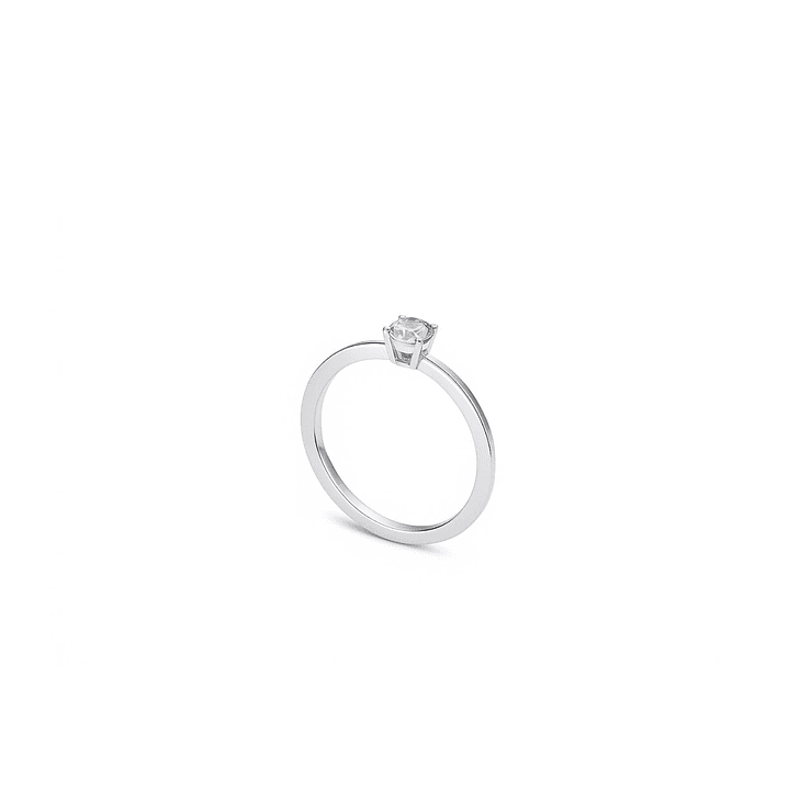 Anillo Oro Blanco 18kt Diamantes 3 Pts 2