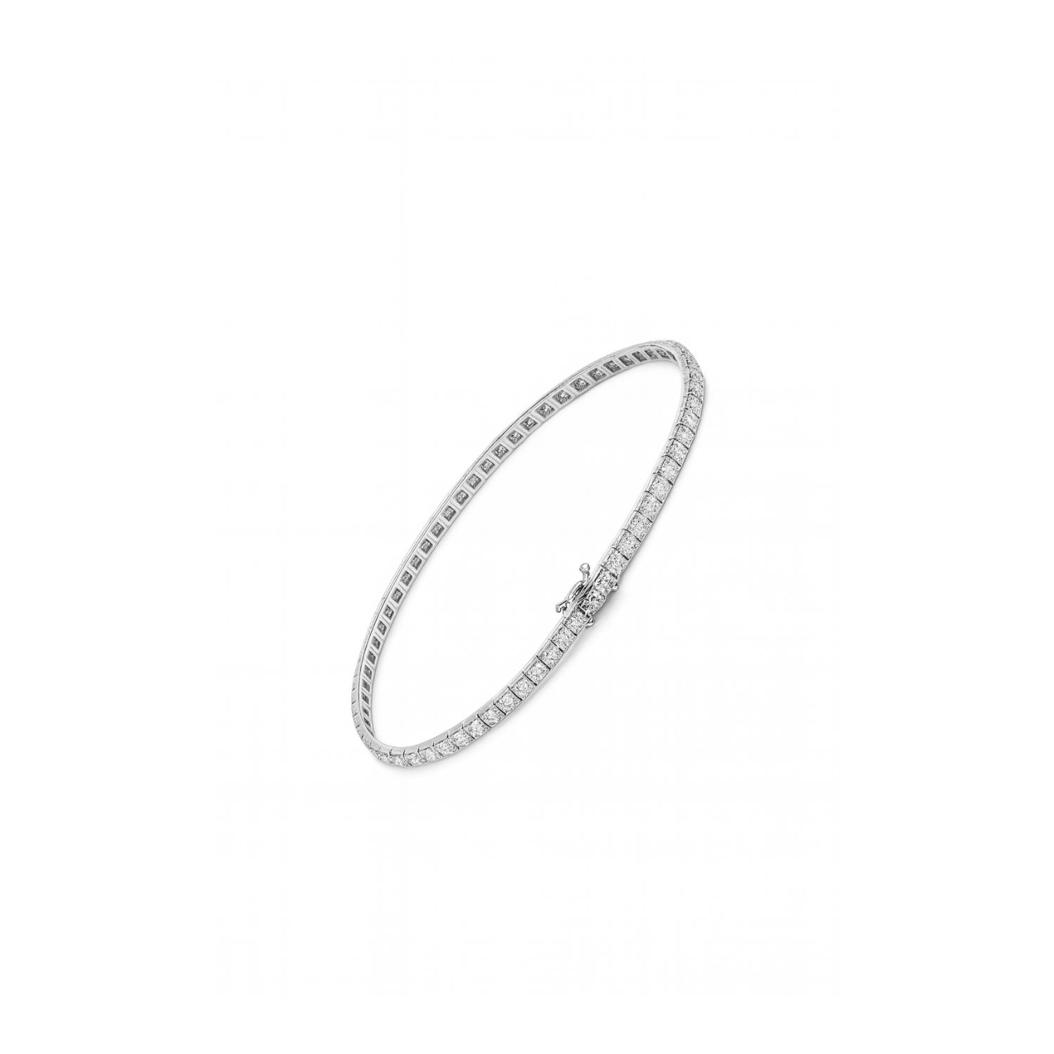 Pulsera Oro Blanco 18kt Diamantes Infinitos 1,0 Qts 2