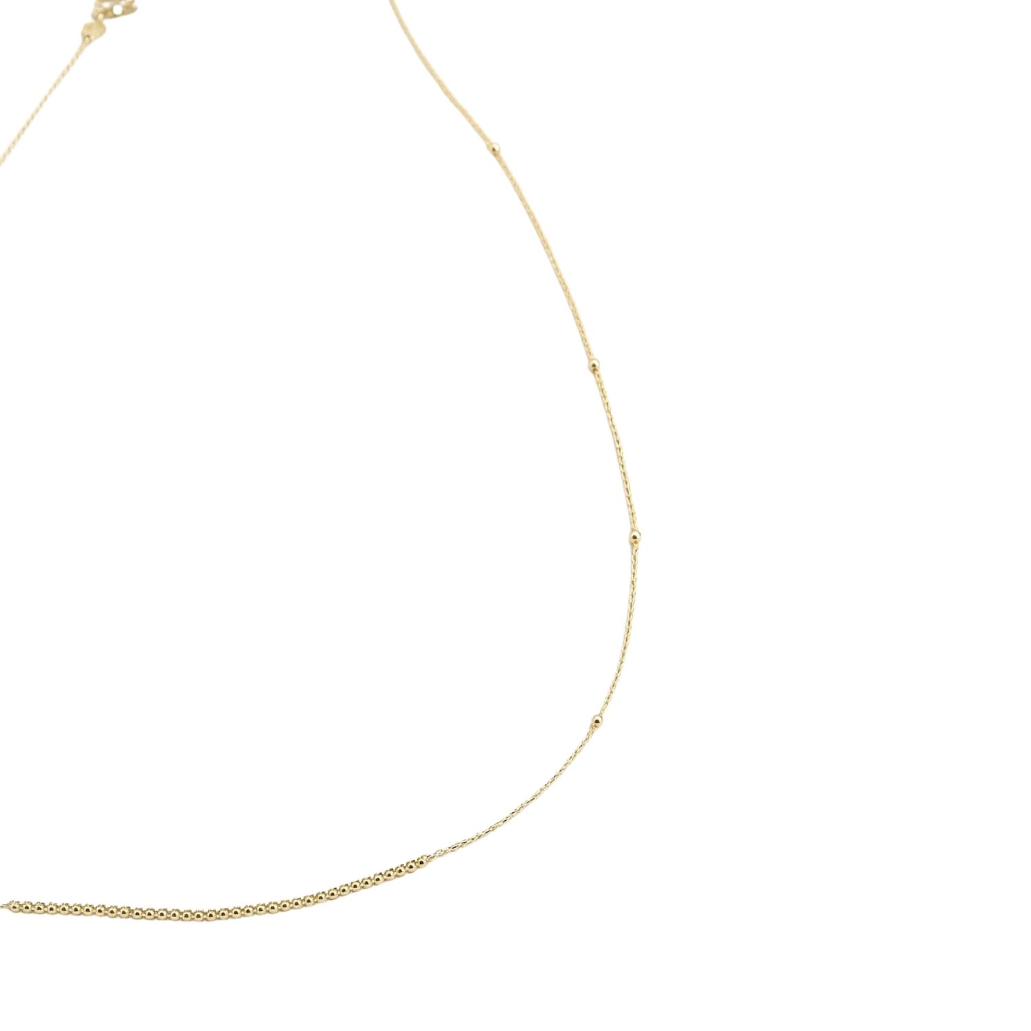 Collar Oro Amarillo 18kt Cadena de Esferas 3