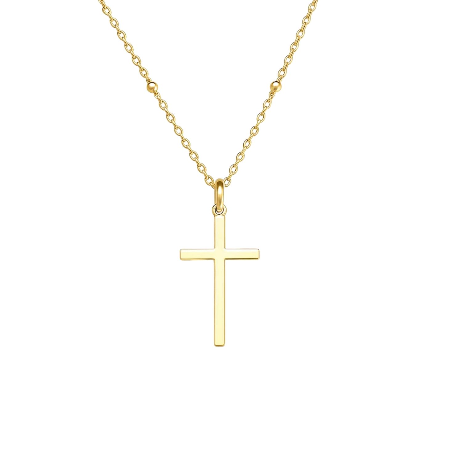 Collar Oro Amarillo 18kt Rosario Tricolor 1