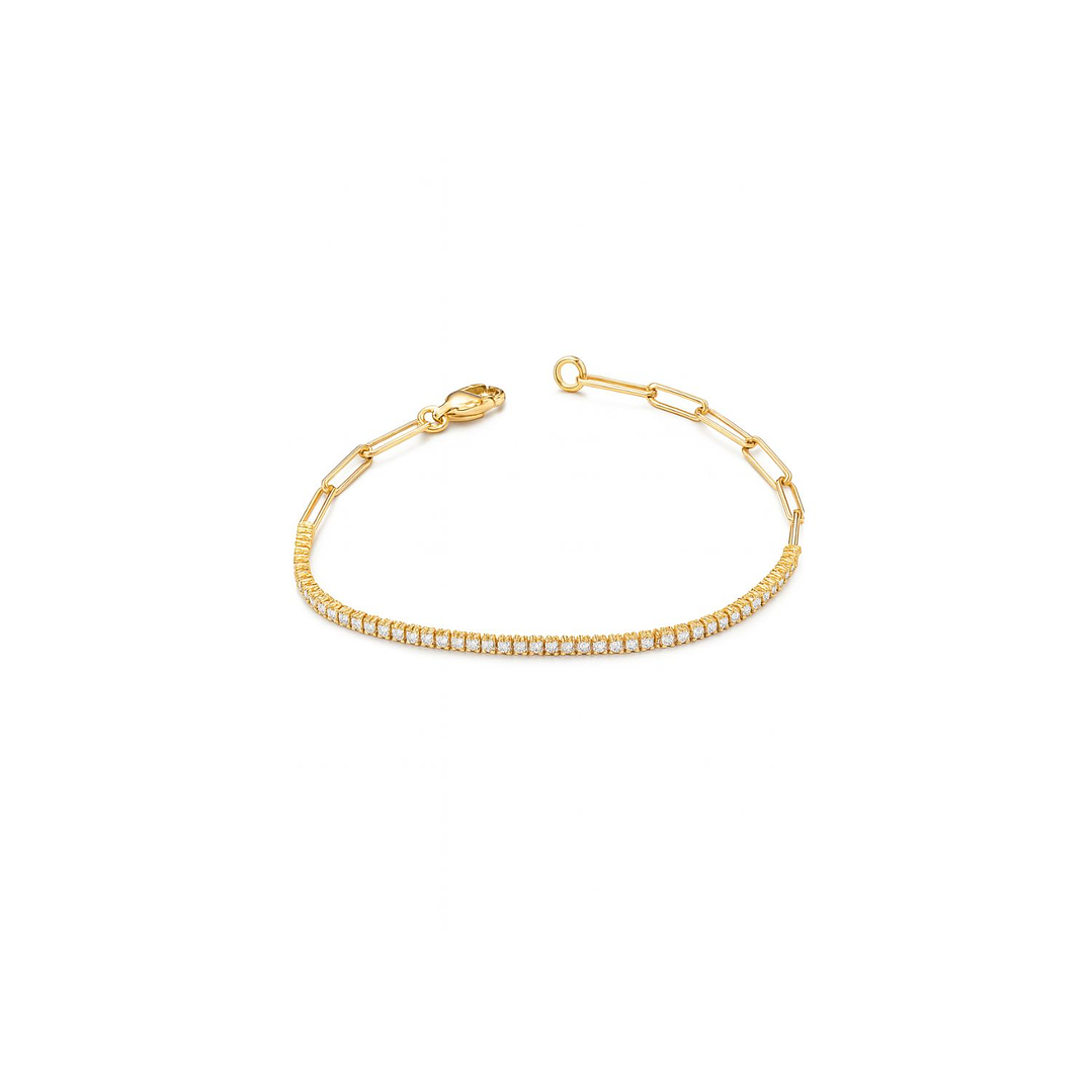 Pulsera Oro Amarillo 18kt Diamantes 50 Pts 2