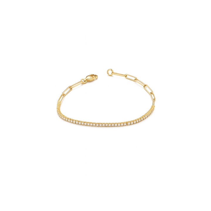 Pulsera Oro Amarillo 18kt Diamantes 50 Pts 2