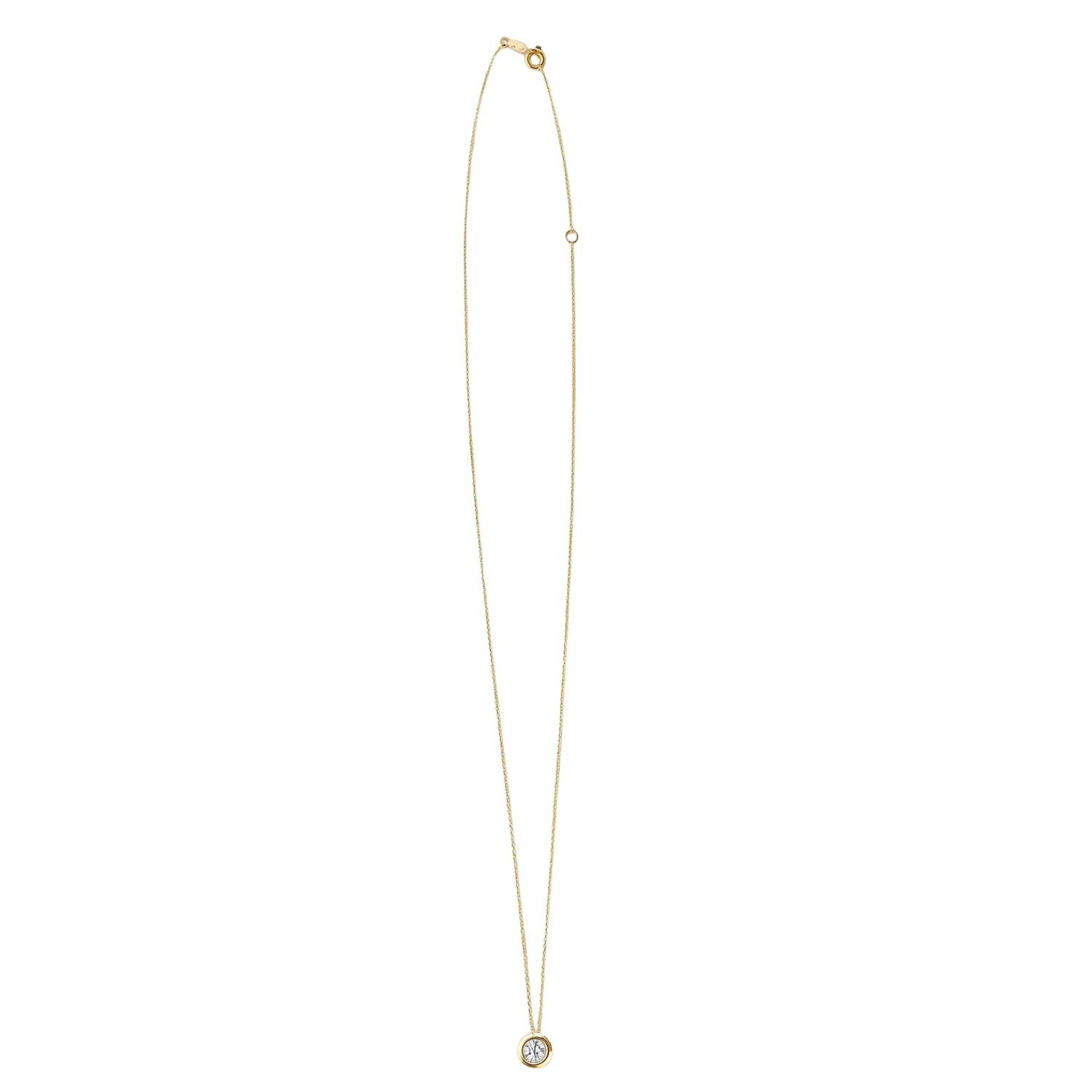 Collar Oro Amarillo 18kt Pto Luz Circonita 3