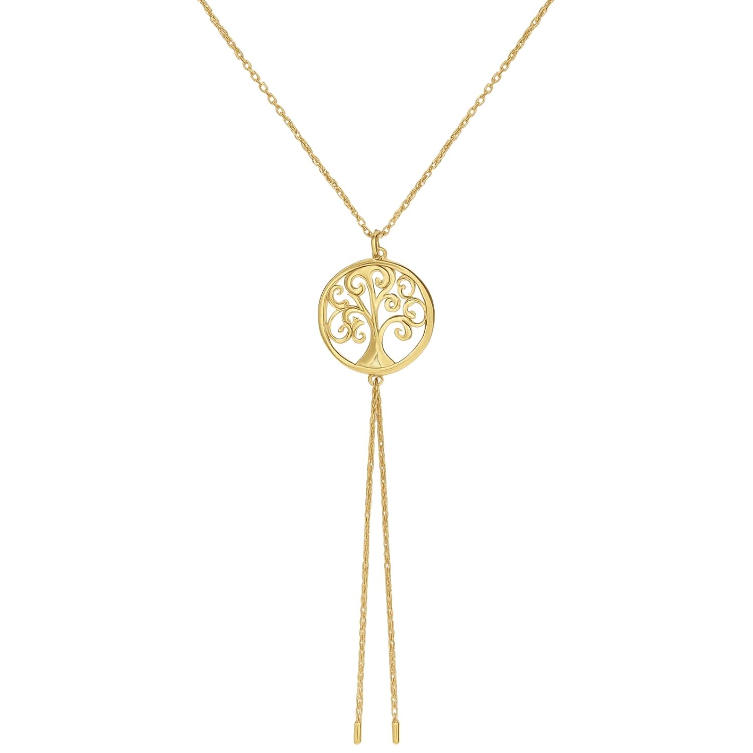 Collar Oro Amarillo 18kt Barras-circulos 2