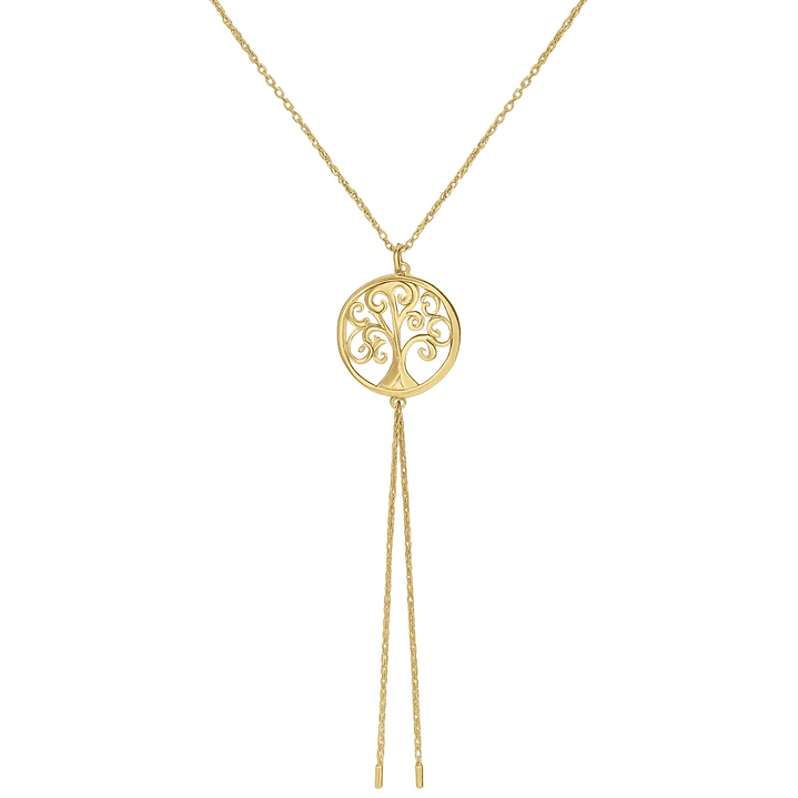 Collar Oro Amarillo 18kt Barras-circulos 2