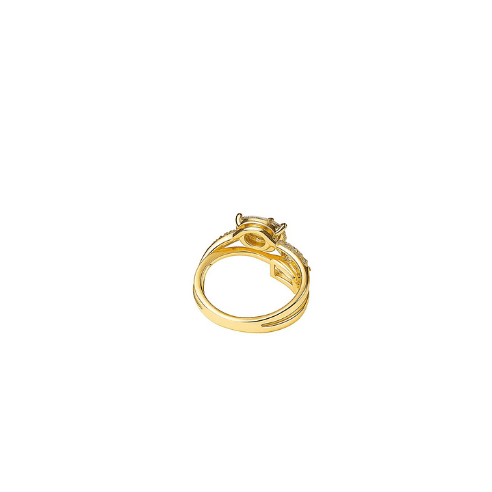 Anillo Oro Amarillo 18kt Diamantes Corte Esmeralda 55 Pts 3