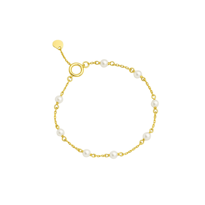 Pulsera Oro Amarillo 18kt Perlas Cultivadas 3,5MM 1