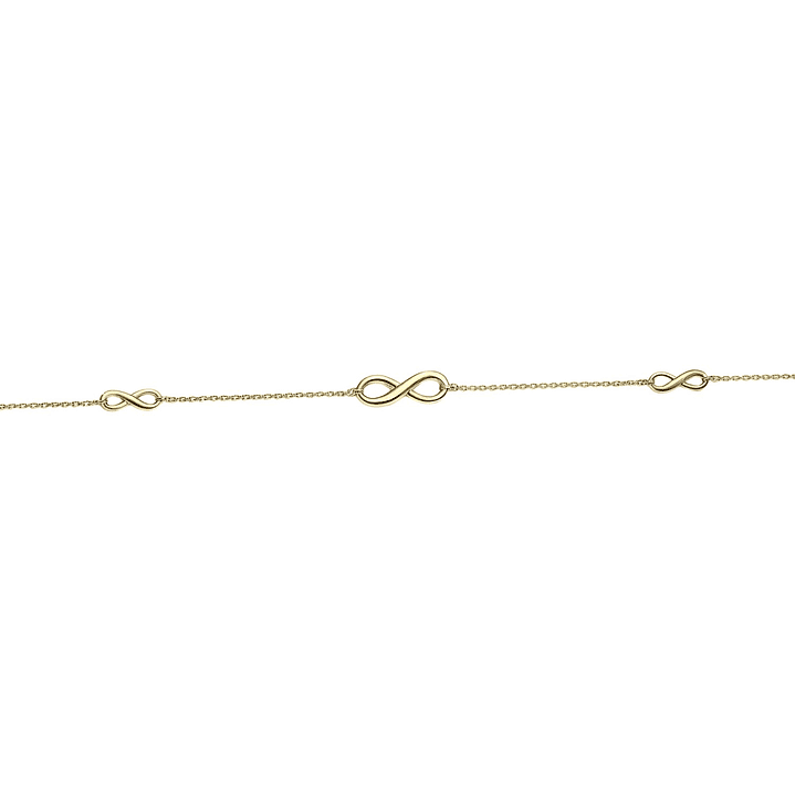 Pulsera Oro Amarillo 18kt Tres Infinitos 2