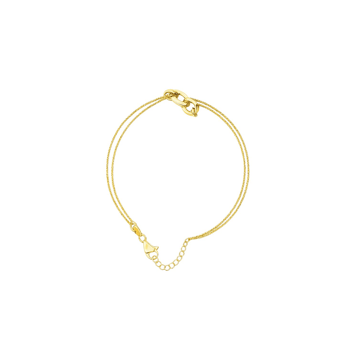 Pulsera Oro Amarillo 18kt Cuatro Eslabones 1