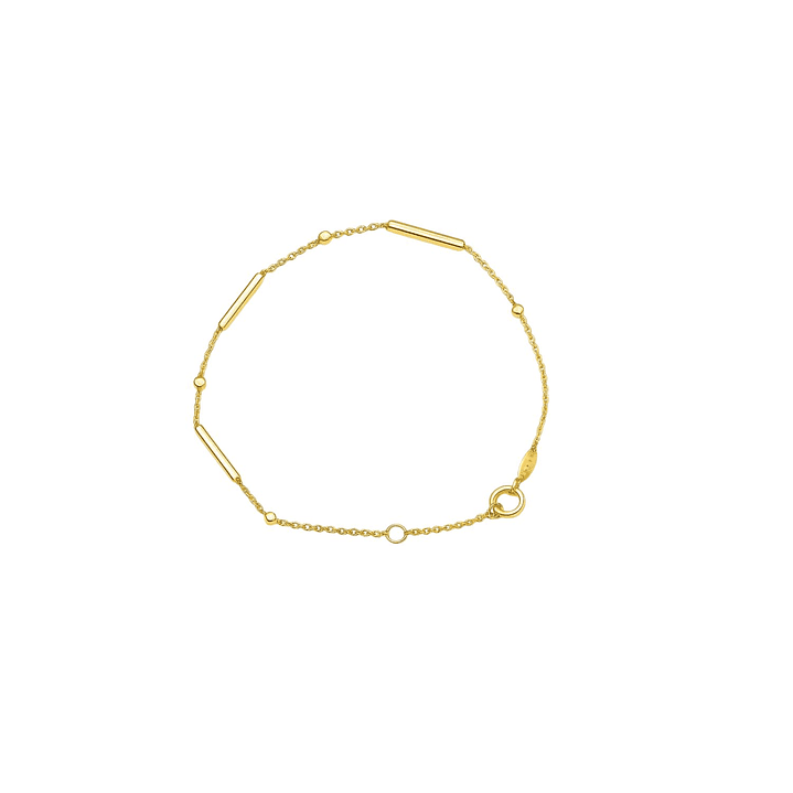 Pulsera Oro Amarillo 18kt Barras-Puntos 1