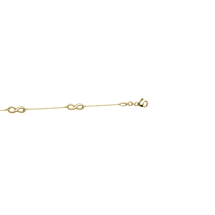 Pulsera Oro Amarillo 18kt Tres Infinitos 3