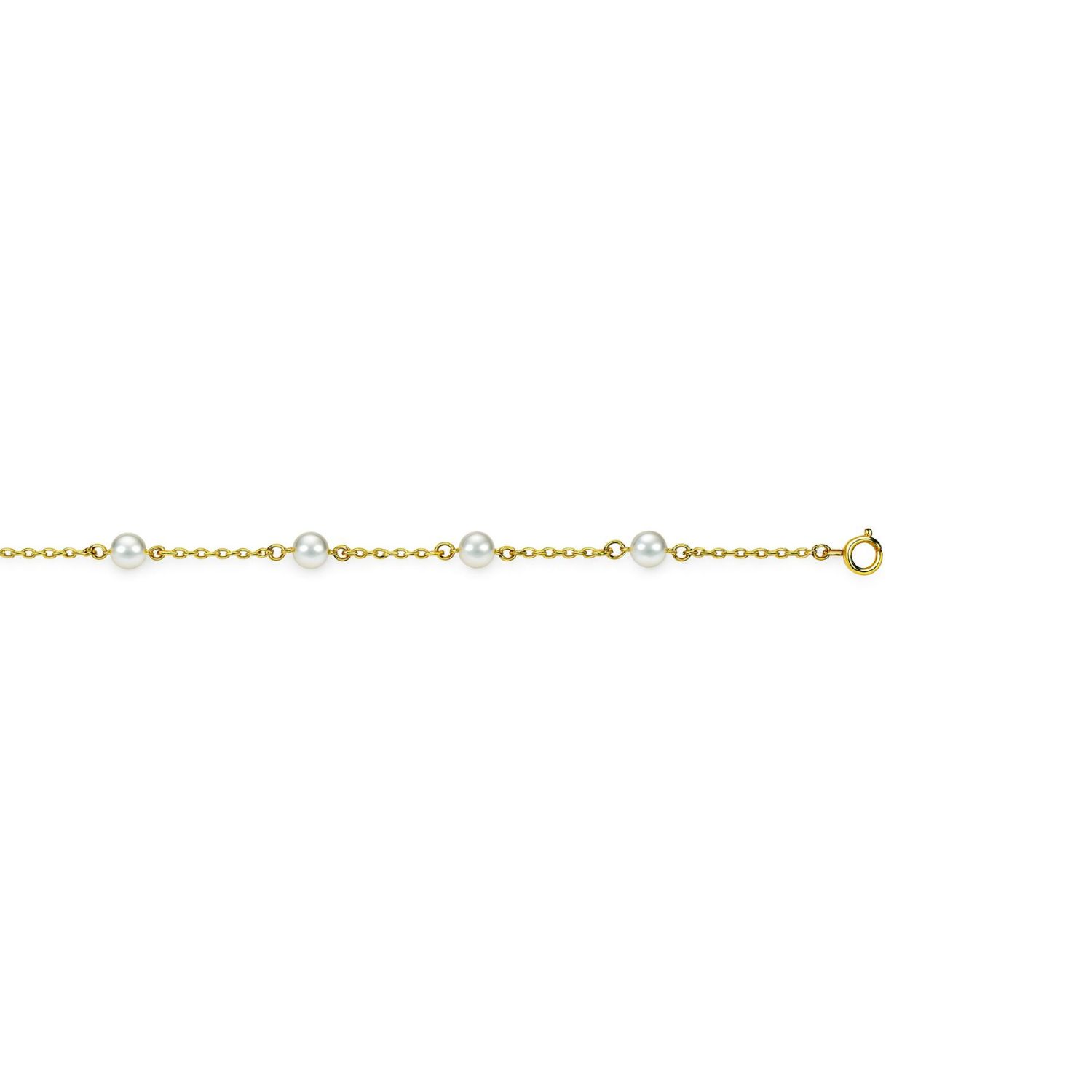 Pulsera Oro Amarillo 18kt Perlas Cultivadas 3,5MM 3