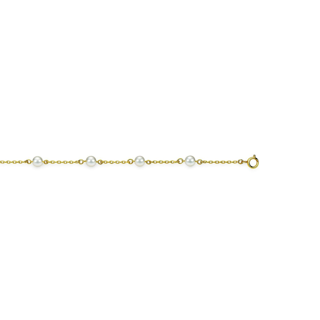 Pulsera Oro Amarillo 18kt Perlas Cultivadas 3,5MM 3