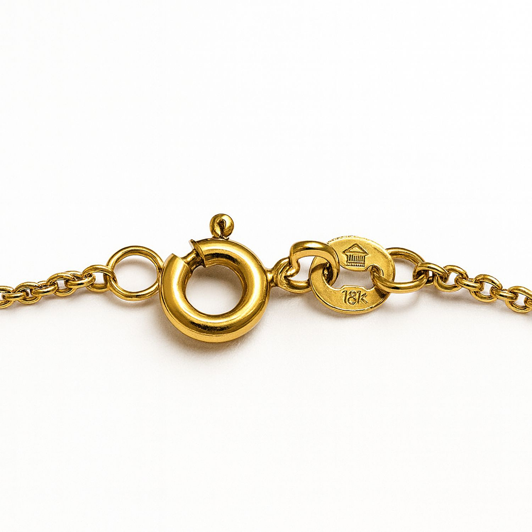 Tobillera Oro Amarillo 18kt Chupete de Diamantes 3