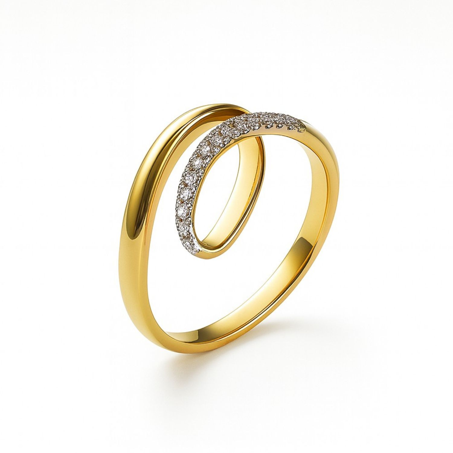 Anillo Oro Amarillo 18kt Diamantes 7Pts 3