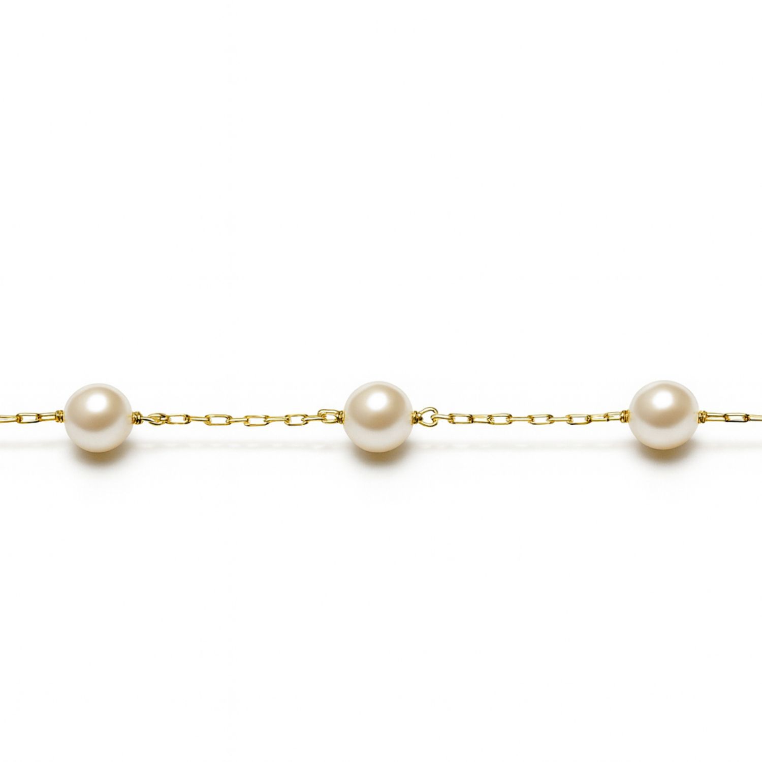Pulsera Oro Amarillo 18Kt Perlas Cultivadas 5mm 2