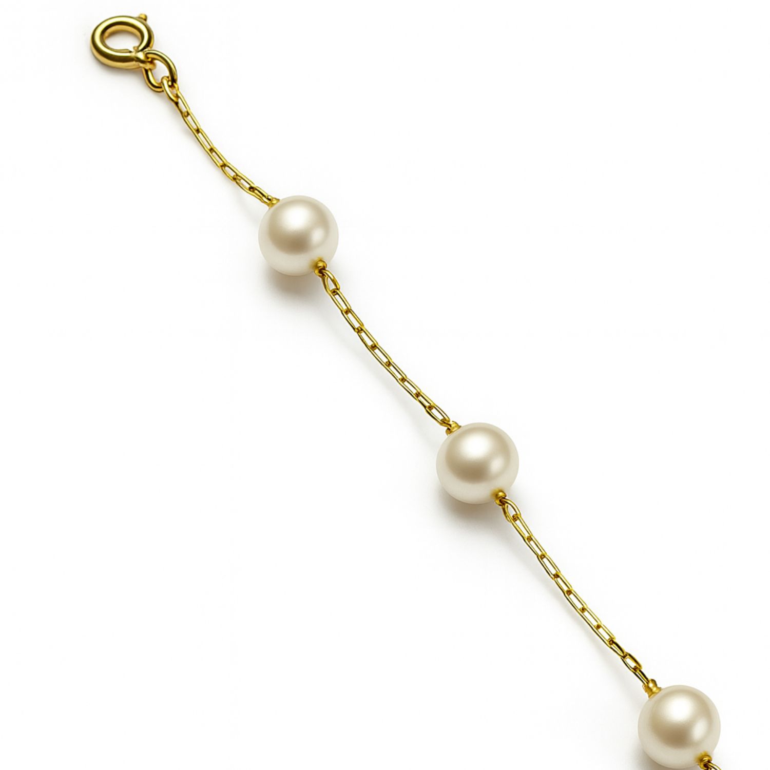 Pulsera Oro Amarillo 18Kt Perlas Cultivadas 5mm 3