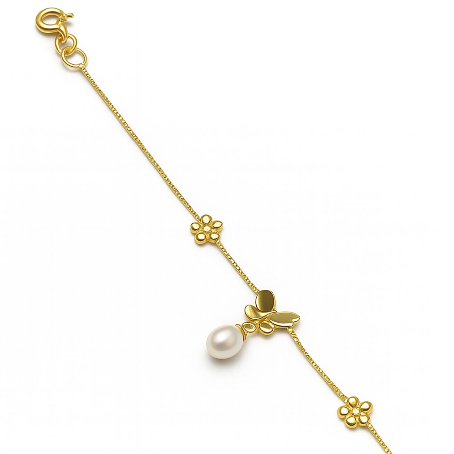 Pulsera Oro Amarillo 18Kt Mariposa 3