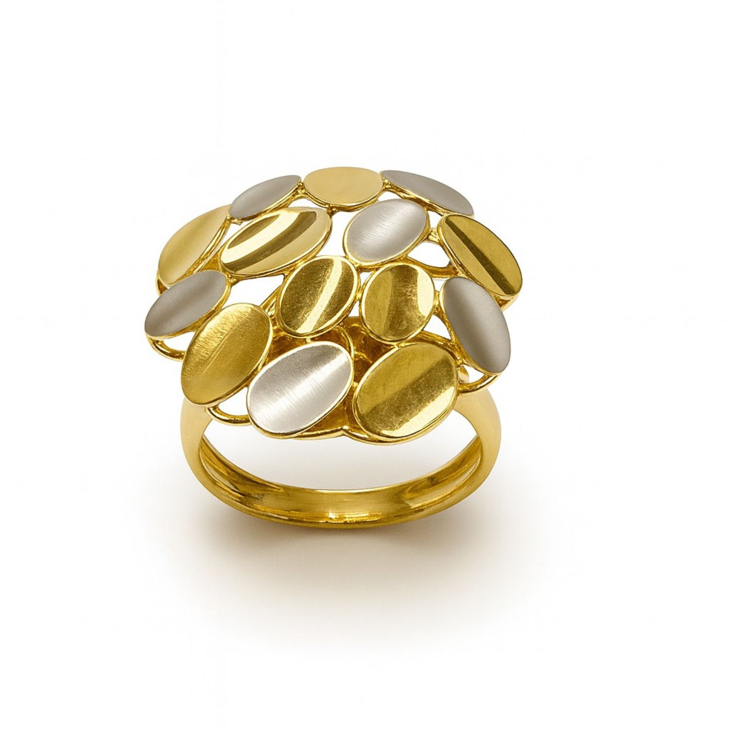 Anillo Oro Amarillo 18kt Mosaico 2