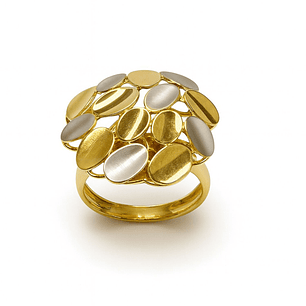 Anillo Oro Amarillo 18kt Mosaico