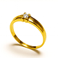 Anillo Oro Amarillo 18Kt Solitario Cuatro Grifas - Miniatura 3
