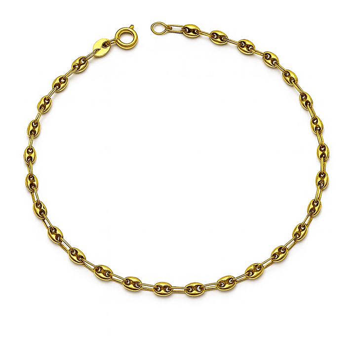 Pulsera Oro Amarillo 18Kt Botón Pequeño 1