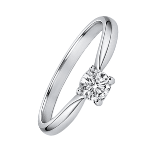 Anillo Oro Amarillo 18kt Solitario Circonita 4MM