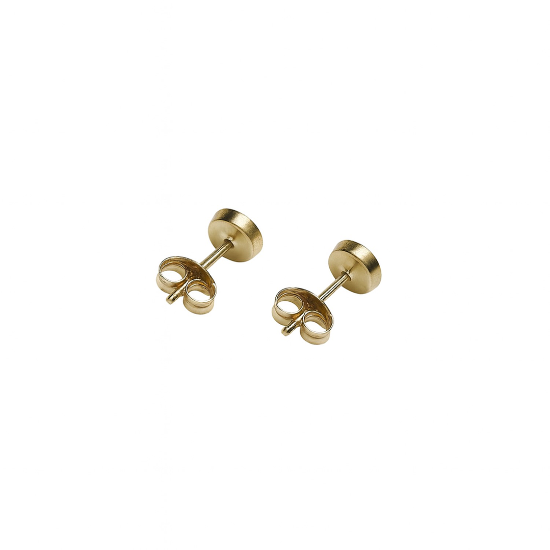 Aros de Oro 18kt Circulo Agua Marina 3mm 7