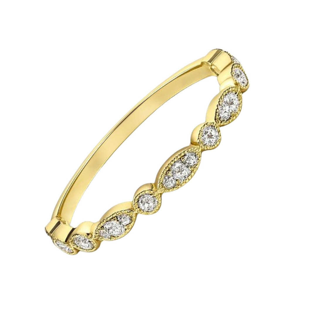 Anillo Oro Amarillo 14kt Tiara-Circonita 2