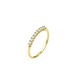 Anillo Oro Amarillo 14kt Nueve Circonitas 2MM - Miniatura 1