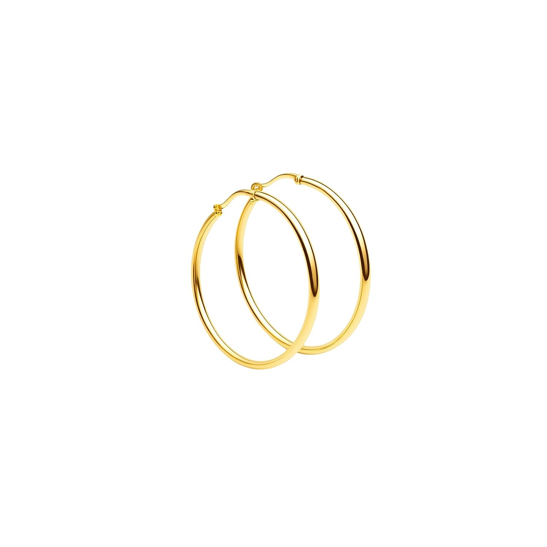 Aros Oro Amarillo 18kt Argollas Grandes 44MM 1
