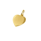 Colgante Oro Miel 18kt Placa Corazón BordeTallado - Miniatura 1