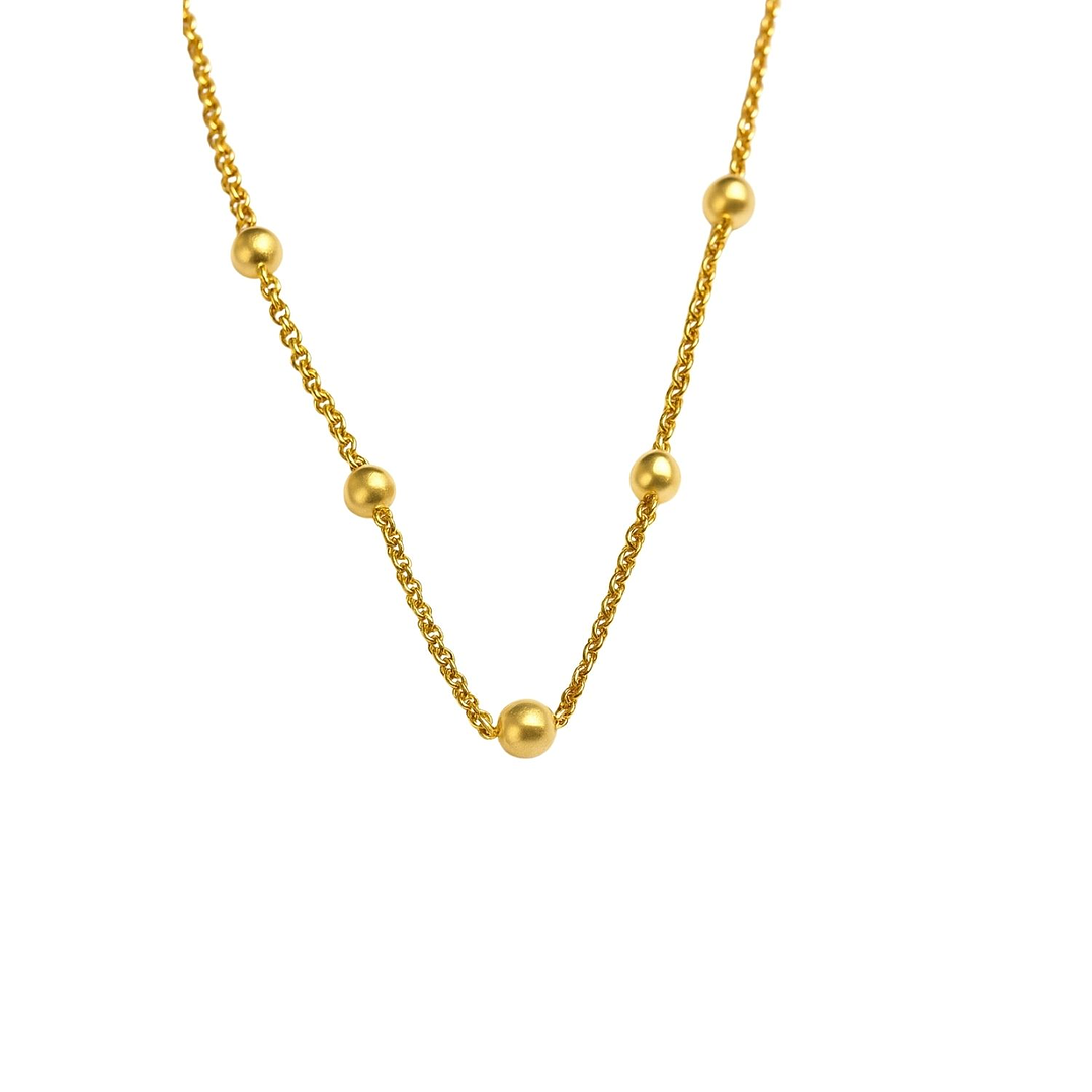 Collar Oro Amarillo 18kt Destellos 3