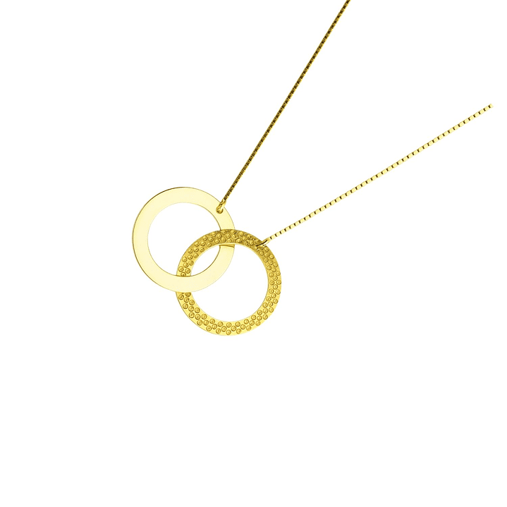 Collar Oro Amarillo 18kt Duo Infinito 1